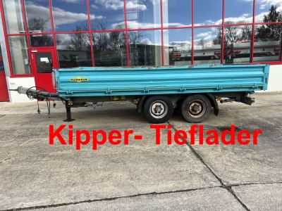 HUMBAUR HTK 10 50 24 Tandem Kipper- Tieflader