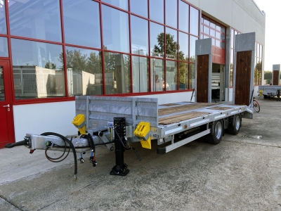 Möslein TT21-6,5 hydr 21 t Tandemtieflader, hydr. Rampen, NEU