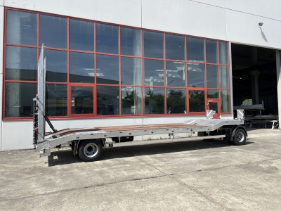 Möslein T 2 Schwebheim Neuer 2 Achs Tieflader- Anhänger, Verbreiterung