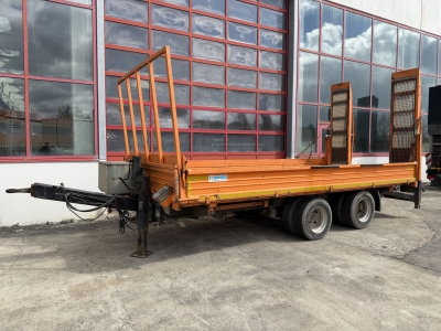 BLOMENROEHR 896/14000 14 t Tandem 2 Seiten Kipper / Tieflader