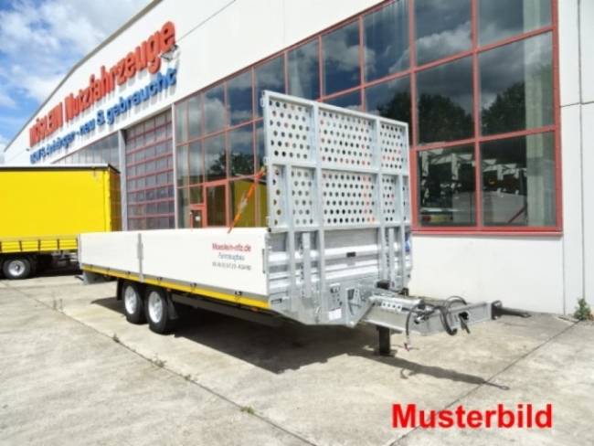 Möslein THT 11- G 6,2 Tandem Pritsche- Tieflader mit Rungentaschen