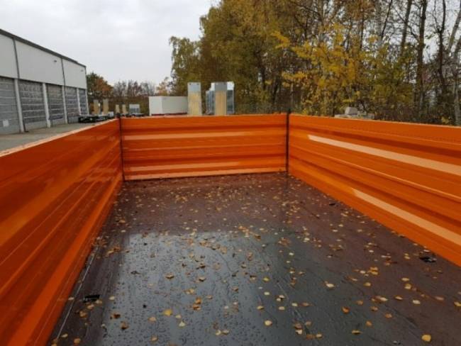 Möslein TTD11- BA Orange neuer Tandem 3- Seitenkipper Tieflader
mit Bordwand- Aufsatz
-- Neufahrzeug --
