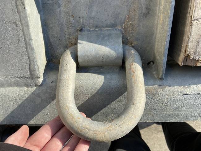 Möslein TO 3 F Schwebheim Neuwertig 3 Achs Tieflader 8,10 m Ladefläche