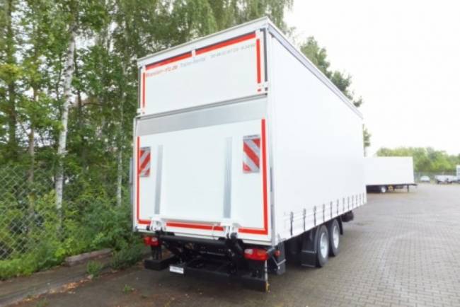 Möslein TPS 11 DL 7,30 neuer Planenanhänger, Ladebordwand + Durchladbar