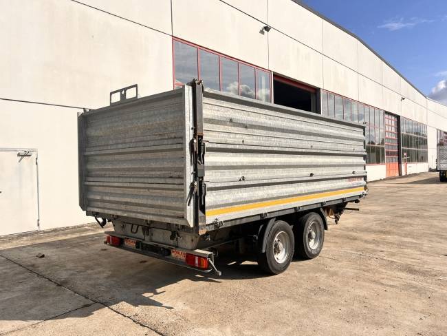 Möslein TDS 13 Schwebheim 13 t Tandemkipper- Tieflader, Aufsatzbordwände