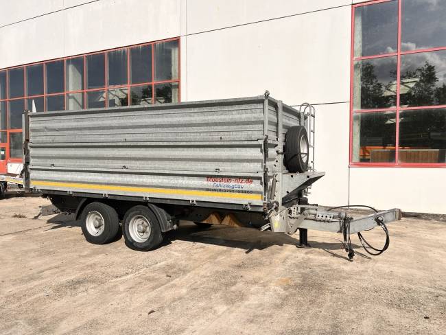 Möslein TDS 13 Schwebheim 13 t Tandemkipper- Tieflader, Aufsatzbordwände