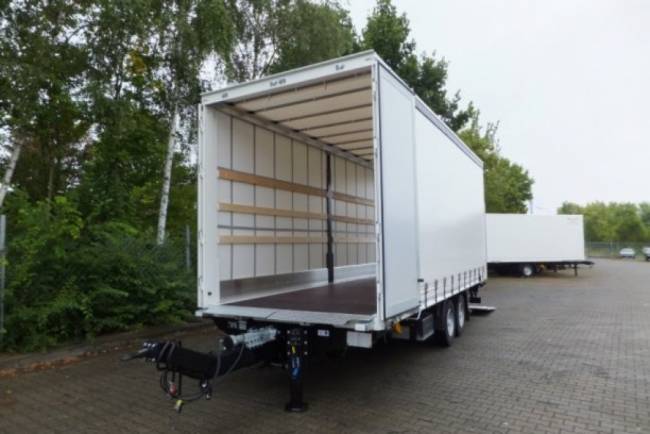 Möslein TPS 11 DL 7,30 neuer Planenanhänger, Ladebordwand + Durchladbar