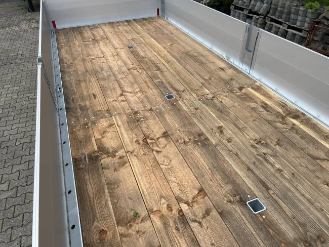 Möslein THT 11- G 6,2 Tandem Pritsche- Tieflader mit Rungentaschen