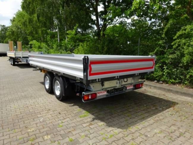 Möslein TTD11 weiß neuer Tandem 3- Seitenkipper Tieflader
-- Neufahrzeug --